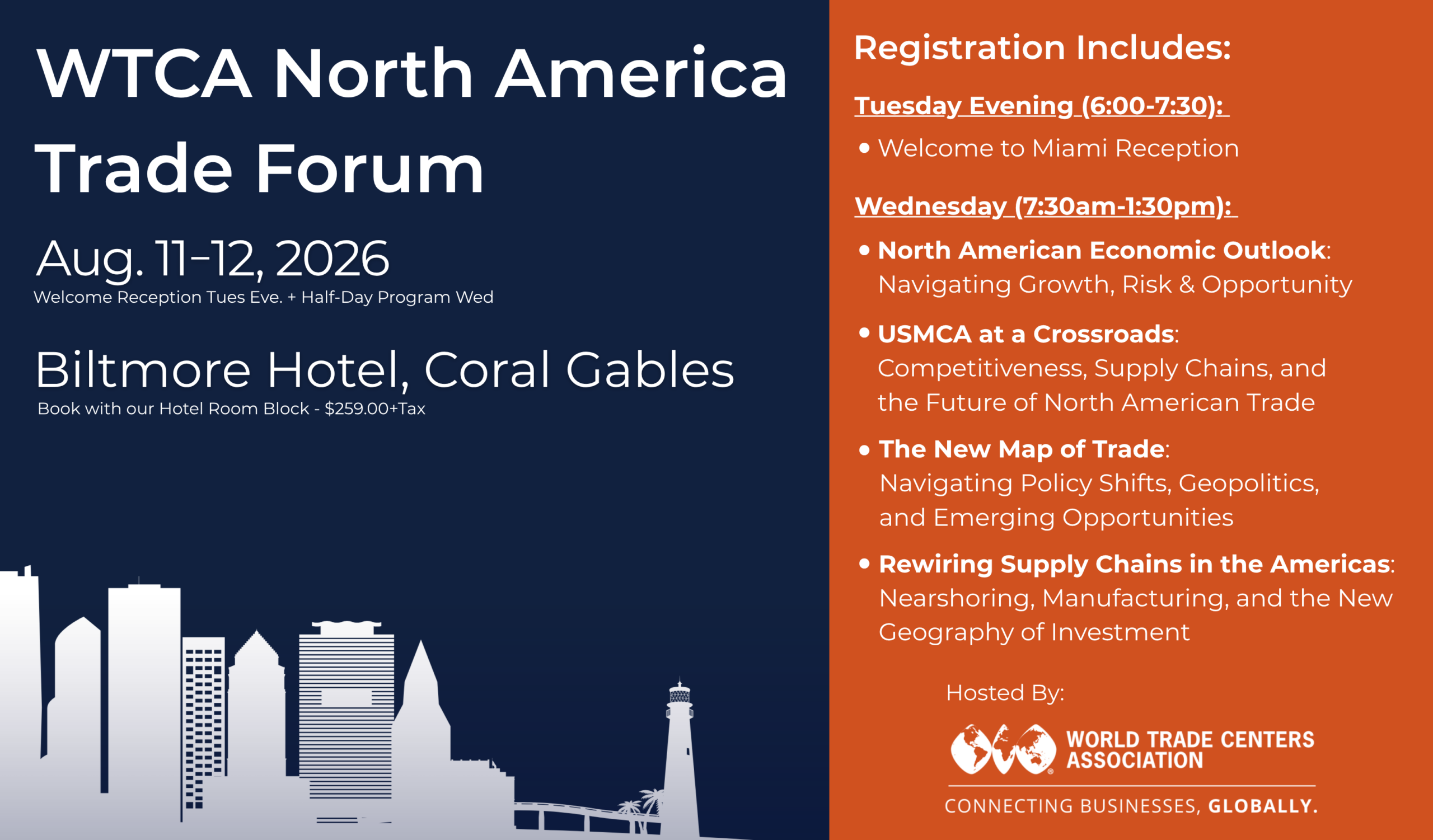 WTCA North America Trade Forum - Save the Date